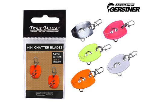 Trout Master Mini Chatter Blades Forellenzubeh R Kaufenangelshop