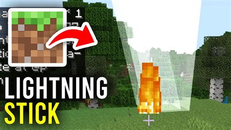 How To Get Lightning Stick In Minecraft Bedrock Full Guide Youtube