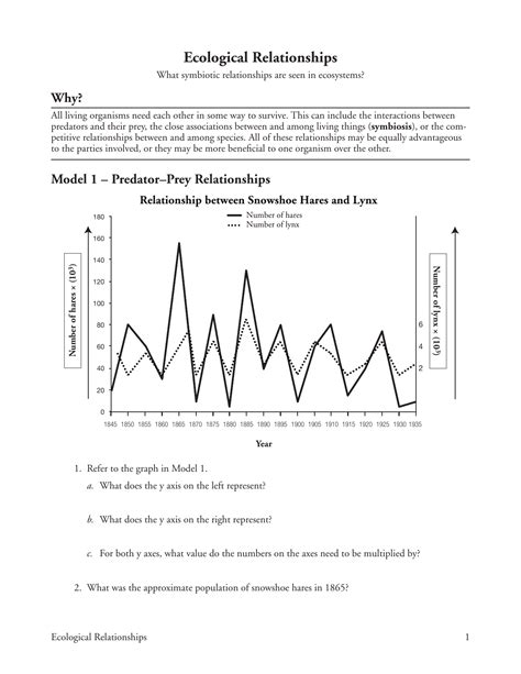 30 Ecological Relationships Worksheet Worksheets Decoomo