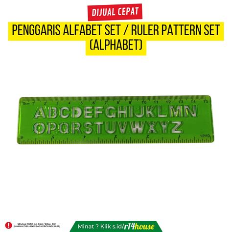 PENGGARIS ALFABET SET / RULER PATTERN SET (ALPHABET), Buku & Alat Tulis ...