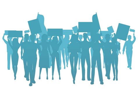 Protest Silhouette Women Vector Images Over 980