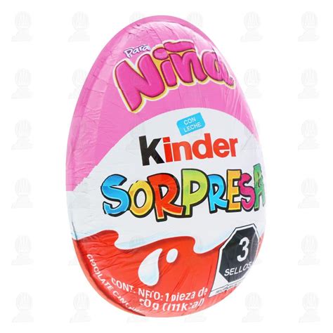 Huevo de Chocolate Kinder Sorpresa para Niña 20 gr