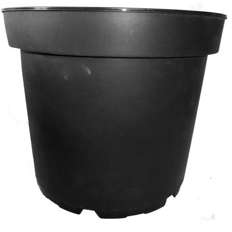 20 X 10 Litre Black Plastic Plant Pots