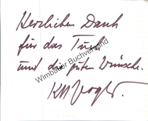 Original Autogramm Karl Michael Vogler Autograph