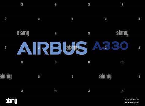 Airbus A330, Logo, Black background Stock Photo - Alamy