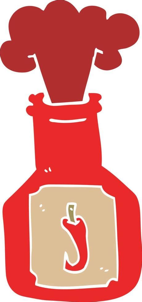 Cartoon Doodle Hot Chlli Sauce 12173017 Vector Art At Vecteezy