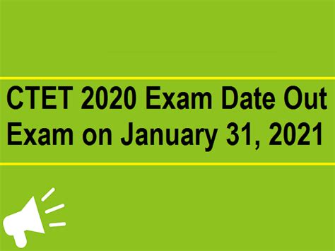 CTET 2020 New Exam Date Announced Ctet Nic In CBSE To Conduct Exam On