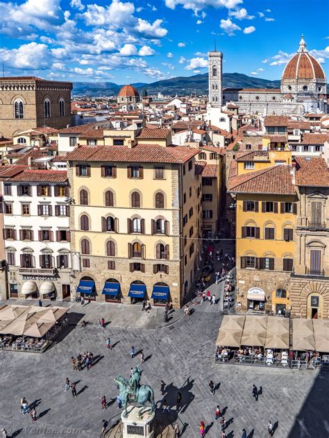 Florence Italie Piazza Et Loggia Della Signoria