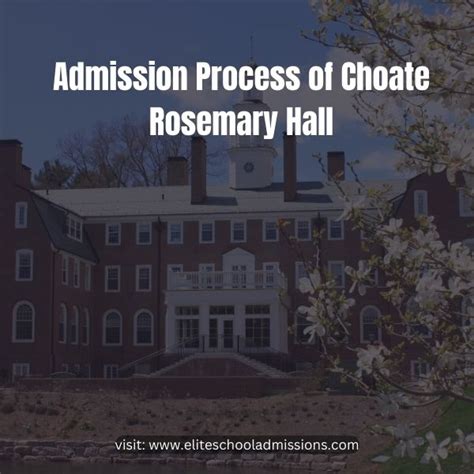 Admission Process of Choate Rosemary Hall