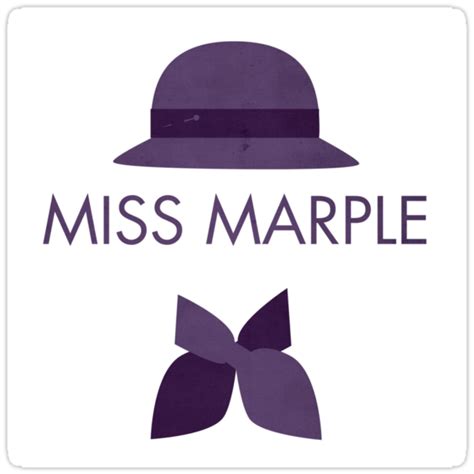 "Miss Marple" Stickers by The Eighty-Sixth Floor | Redbubble