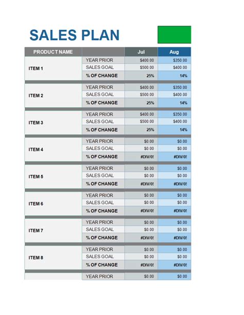 Sales Plan Template Excel Spreadsheet Templates At Intended For Fresh