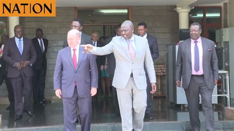 President Elect Ruto Meets Us Senator Who Nudged Uhuru Raila Handshake