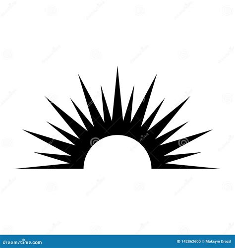 Sunrise Vector Icon. Sun, Rise Symbol. Morning Icon Stock Illustration - Illustration of sunny ...