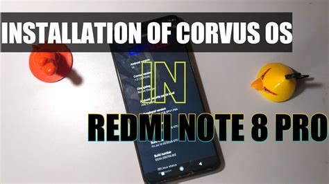 Installation Of Corvus Os Stable In Redmi Note Pro Youtube