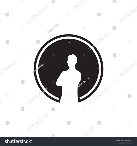 Man Standing Vector Silhouette Isolated On Stock Vector (Royalty Free ...