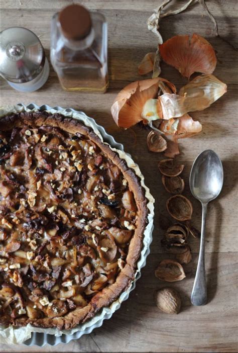 Tarte Aux Oignons Roquefort Et C Pes D Licieuse Recette