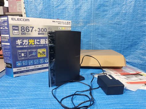 ★1000円即決 Upcg 美品 無線 Lan ギガビット ルーター エレコム Wrc 1167ghbk S 11ac 867