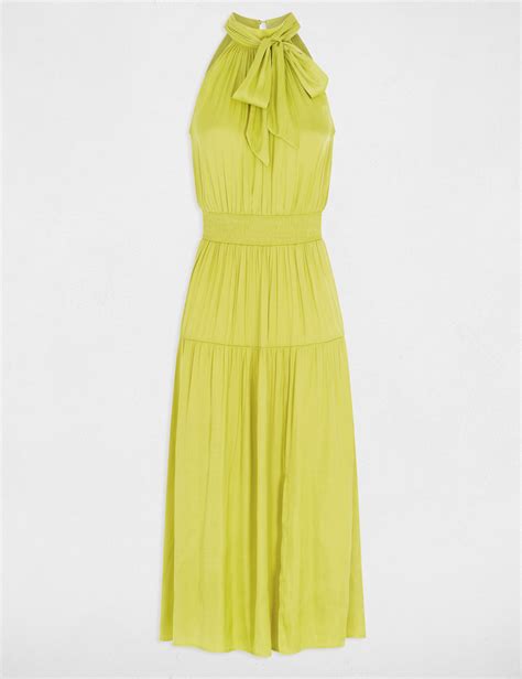 Maxi Loose Straight Dress Medium Yellow Ladies Morgan