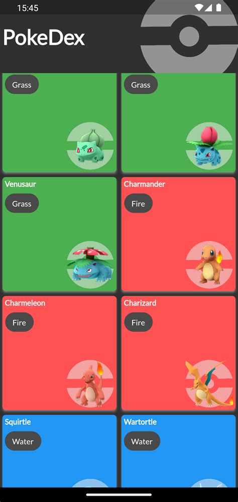 Pokemon Catalog Creared With Pokadex Api Flutter