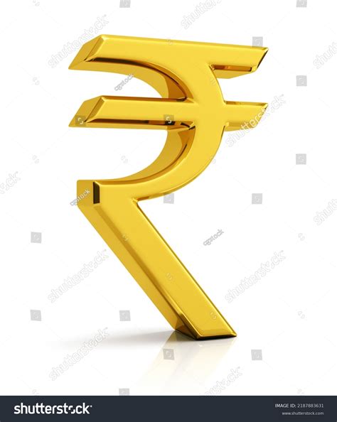 indian rupee symbol official currency india stock illustration