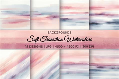 Soft Transition Watercolors Graphic By Artistic Wisdom Creative Fabrica