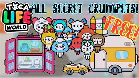 All Secret Crumpets In Bop City Toca Life World Free Crumpet