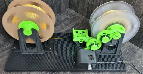 Awesome Filament Spool Rewinder Upgraded By Diplomator Download Free Stl Model