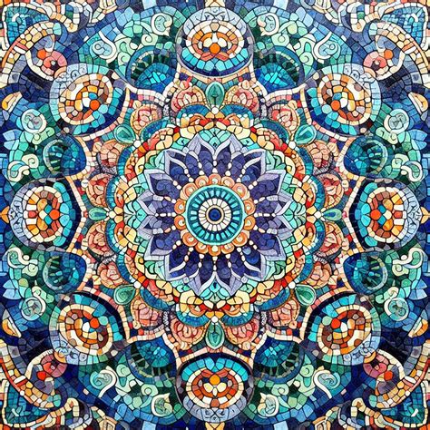 mandala mosaic  stock photo public domain pictures