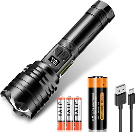 Amazon Co Jp Latest Digital Electricity Flashlight Military