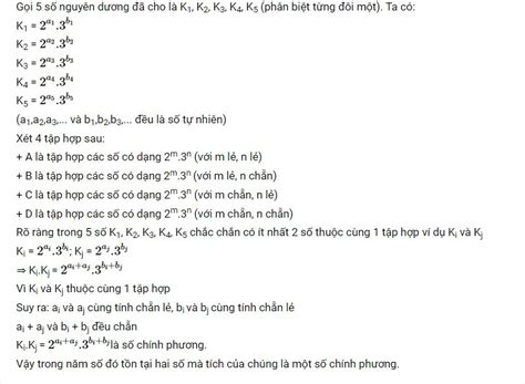 Cho năm số nguyên dương đôi một phân biệt sao cho mỗi số trong đó không