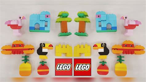 Lego For Kids Flamingo 🦩elephant 🐘 Crab🦀 Toucan 🐥 Lego Pieces