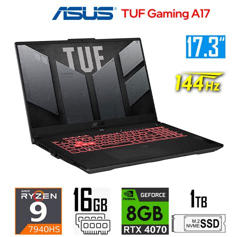 LAPTOP ASUS TUF GAMING A17 2023 17 3 FHD AMD RYZEN 9 7940HS 16GB