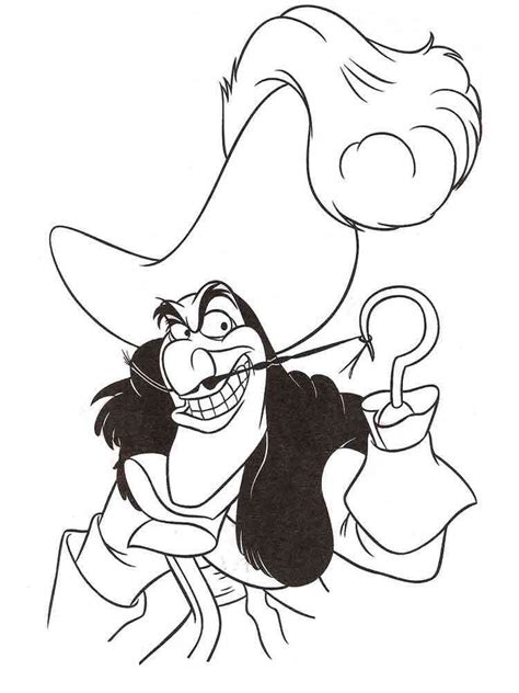 Captain Hook 1 Coloring Page