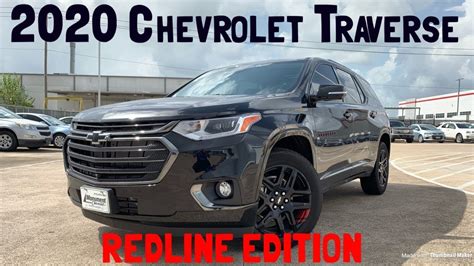 2020 Chevrolet Traverse Redline Edition Start Up Review YouTube