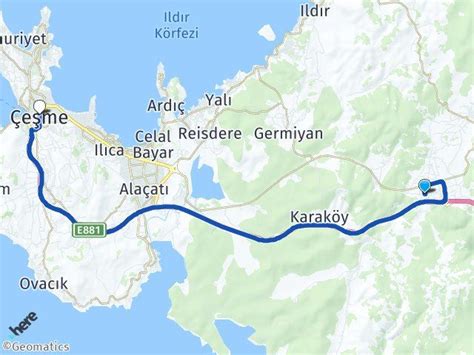 İzmir Urla Uzunkuyu Çeşme İzmir Arası Kaç Km Yol Tarifi