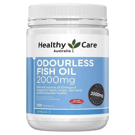 Buy Healthy Care Fish Oil 2000mg 200 Capsules Online At Chemist Warehouse