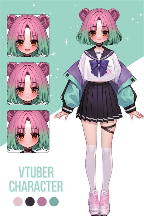 Custom Live2d Vtuber Model Vtuber Commission Pngtuber Vtuber Assets