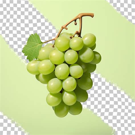 Uma Foto De Um Cacho De Uvas Fundo Verde Psd Premium