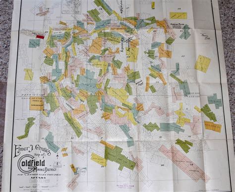 Elmer J. Chute Map of the Goldfield Mining District, Nevada. MT. GOTHIC ...