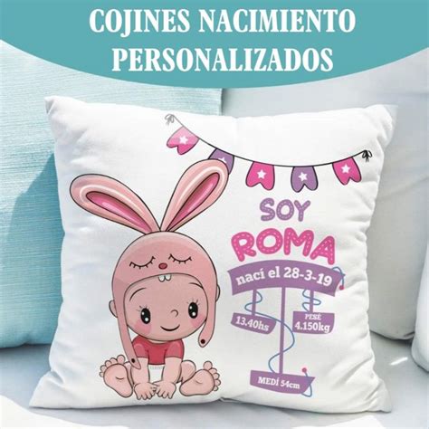 Cojín personalizado recien nacido en 2021 Almohadas divertidos