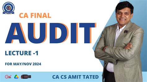 Ca Final Audit Lecture Introduction To Audit May Nov Ca