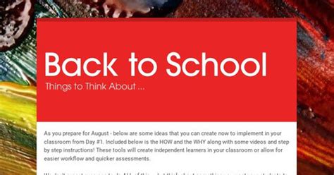 Back To School Smore Newsletters