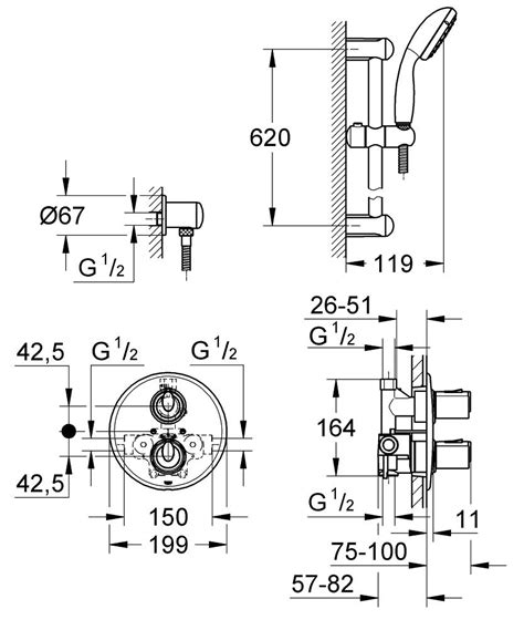 Grohtherm Concealed Shower System Grohe