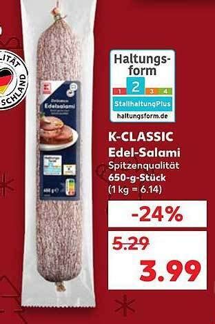 K Classic Edel Salami Angebot Bei Kaufland