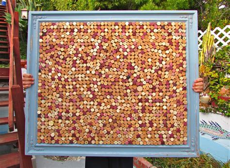 Handmade Custom Wine Cork Pin Boards And Usable Wine Cork Mosaics In Various Vintage Frames. by ...