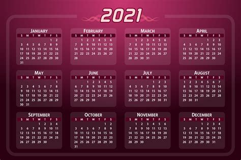 Printable Kalender 2021 Indonesia