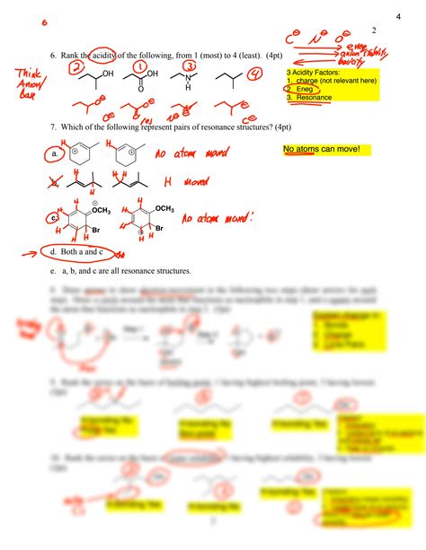 SOLUTION Practice Tests Answer Keys Organic Chemistry I Studypool