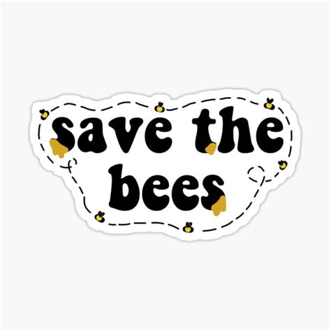 Save The Bees Stickers For Sale Redbubble