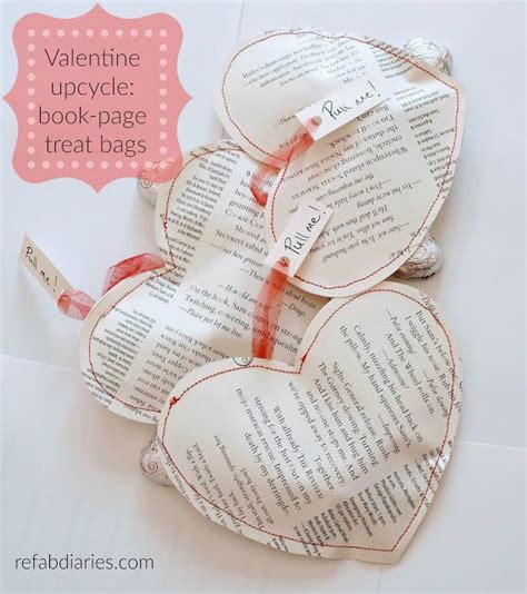 Tutorials Valentine Crafts Valentine Book Page Crafts