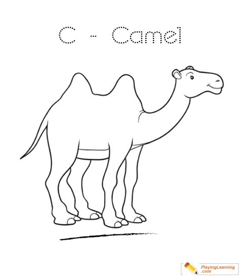 C Is For Camel Coloring Page 03 | Free C Is For Camel Coloring Page